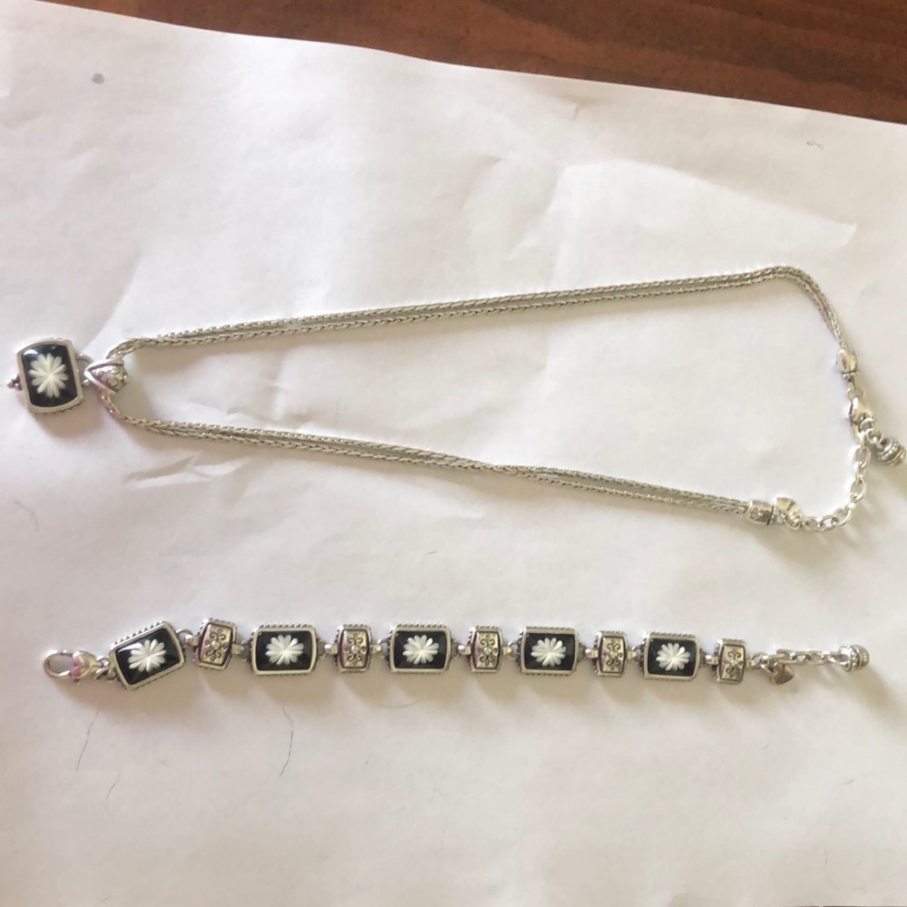 Brighton flower bracelet and necklace
